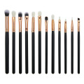 2019 12PCS Promotional eyeliner Pencil Eyeshadow Eyeliner Blending Makeup Brushes Black Handle Eye Brush